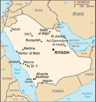 Saudi-map