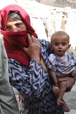 Muslim Woman and Baby
