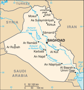 Iraq-map