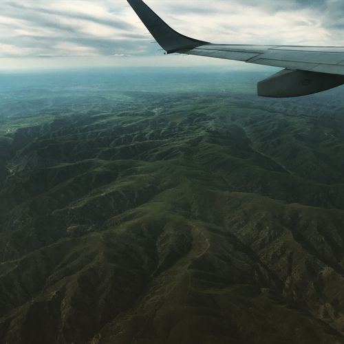 Flying over Inner Mongolia