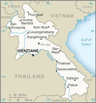 Laos-map