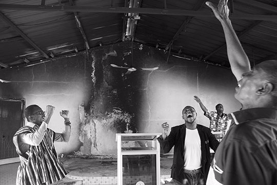 Christians in Niger worship just days after angry mobs burned their churches.